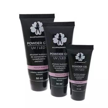 Акриловый гель French Pink, 50 мл AlleNaznokcie, Powder Gel, AllePaznokcie