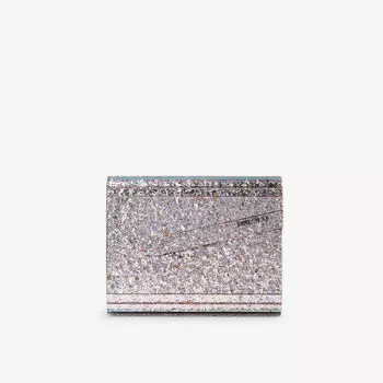 Акриловый клатч с конфетными блестками Jimmy Choo, цвет sprinkle mix