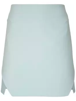 Akris короткая юбка средней посадки, синий