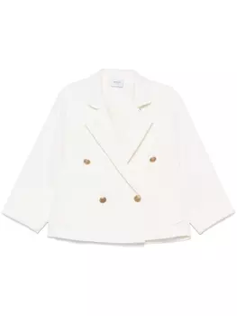 Akris Punto двубортный бушлат, нейтральный цвет