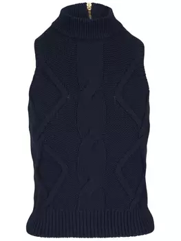 Akris Punto трикотажный топ, синий