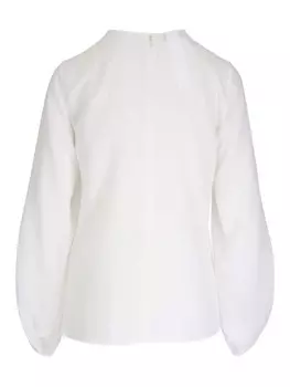 Akris шелковая блузка, серый