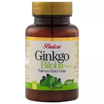 Активная добавка Balen Ginkgo Biloba Tablet, 60 капсул