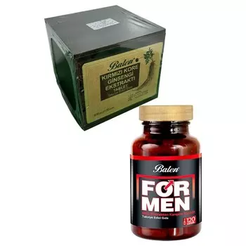 Активная добавка Formen Herbal Extracts Mix Capsule 120 капсул, 634 мг и таблетки экстракта красного корейского женьшеня Balen, 120 капсул, 600 мг