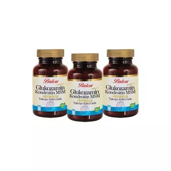 Активная добавка глюкозамин Balen Chondroitin Msm Boswellia, 120 капсул, 1200 мг, 3 штуки