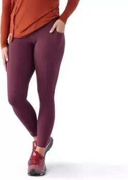 Активные леггинсы Smartwool, цвет Eggplant