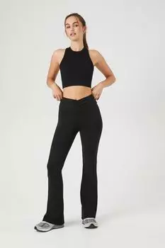 Активные расклешенные леггинсы Forever 21, черный