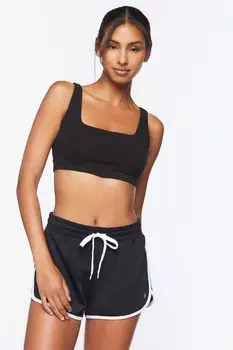 Активные шорты Ringer на шнурке Forever 21, черный