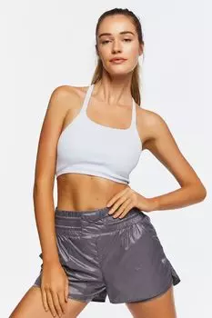 Активные шорты-ветровки Forever 21, угольный