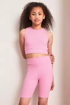 Активные велосипедки с завышенной талией Lipsy, розовый