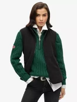 Активный флисовый жилет Superdry, черный