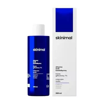 Активный кератолитический тоник гликолевая кислота 7% лактат натрия, 200 мл Skinimal