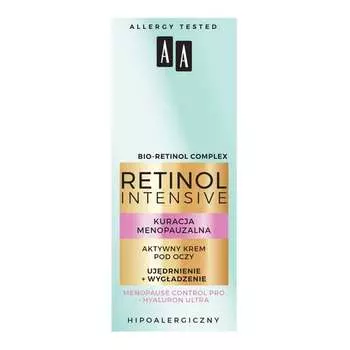 Активный крем для глаз, укрепляющий и разглаживающий AA Retinol Intensiv Menopause Treatment