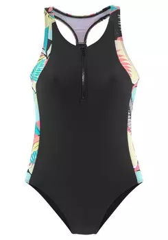 Активный купальник-бралетт Lascana, черный