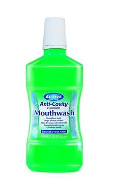 Активный уход за полостью рта, ополаскиватель для рта Свежая мята с фтором, 500 мл Beauty Formulas