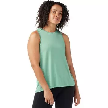 Активный ультралегкий топ с высоким воротом Smartwool, зеленый