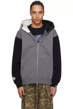 Акула худи на молнии #1 Bape, черный