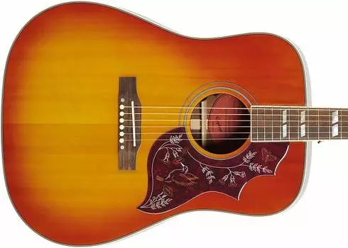 Акустическая-электрическая гитара Epiphone Hummingbird Aged Cherry Sunburst Hummingbird Acoustic-Electric Guitar Aged Cherry Sunburst