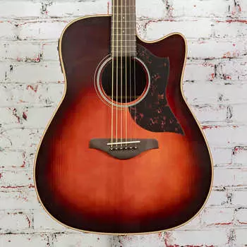 Акустическая/электрическая гитара Yamaha A1R Dreadnought Tobacco Sunburst Cutaway x1183 Yamaha A1R Dreadnought Cutaway /Electric Guitar x1183