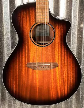 Акустическая электрогитара Breedlove Discovery S Concert CE Edgeburst из красного дерева #1824 DSCN44CEAMAM