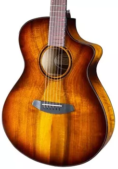 Акустическая электрогитара Breedlove Pursuit Exotic S Concert Tigers Eye CE. Миртлвуд-Миртлвуд PSCN42CEMYMY