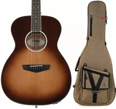 Акустическая электрогитара D'Angelico Excel Tammany OM - Autumn Burst Bundle с сумкой для акустической гитары Gator Transit - Tan D'Angelico + Gator DAEOMATBGP2=1 GT-ACOUSTIC-TAN=1