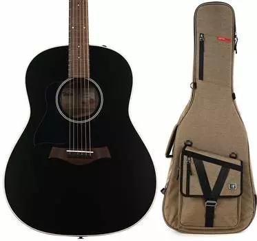 Акустическая электрогитара для левшей Taylor American Dream AD17e Walnut - комплект Blacktop с сумкой для акустической гитары Gator Transit - желтовато-коричневый Taylor + Gator AADS034011017051328=1 GT-ACOUSTIC-TAN=1