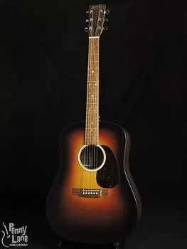 Акустическая электрогитара-дредноут Martin D-X2E Burst с чехлом для переноски