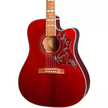 Акустическая электрогитара Epiphone Hummingbird EC Studio Limited Edition Wine Red Hummingbird EC Studio Limited-Edition Acoustic-Electric Guitar