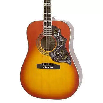 Акустическая электрогитара Epiphone Hummingbird Studio, цвет выцветшая вишня Eehbfcnh1