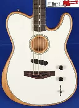 Акустическая электрогитара Fender Acoustasonic Player Telecaster Arctic White Acoustasonic Player Telecaster Arctic White Acoustic Electric Guitar