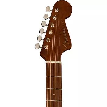 Акустическая электрогитара Fender California Redondo Special, полностью из красного дерева, натуральный цвет