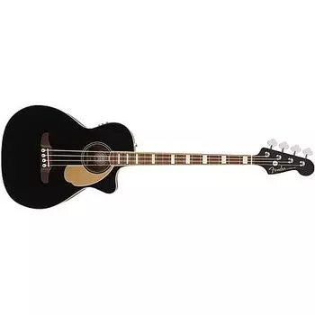 Акустическая электрогитара Fender California Series Kingman Bass V2, гриф из орехового дерева, черный