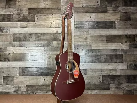 Акустическая электрогитара Fender Malibu Player - накладка на гриф из орехового дерева - бордовый сатин Fender Malibu Player Acoustic Electric Guitar - Walnut Fingerboard - Burgundy Satin
