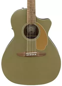 Акустическая электрогитара Fender Newporter Player Olive Satin Fender Newporter Player Electric Guitar