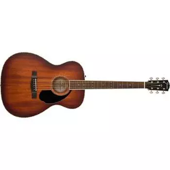 Акустическая электрогитара Fender Paramount PO-220E Orchestra, выдержанный коньячный взрыв