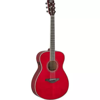 Акустическая электрогитара Yamaha FS-TA TransAcoustic, верхняя дека из массива ели, рубиново-красный
