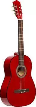 Акустическая гитара 4/4 classical guitar with linden top, red
