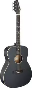 Акустическая гитара Auditorium guitar with basswood top, black, left-handed model