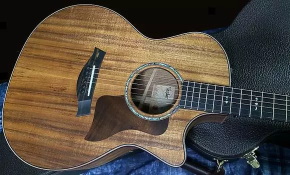 Акустическая гитара BRAND NEW! 2023 Taylor 724ce Grand Auditorium V-class - Natural Satin Hawaiian Koa - Authorized Dealer - 4.4lbs - G01943
