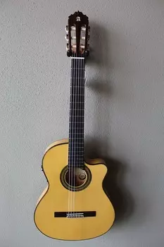 Акустическая гитара Brand New Alhambra 7FC CT E2 Thin Body Acoustic/Electric Flamenco Guitar - Made in Spain