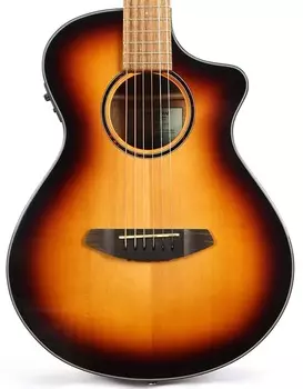 Акустическая гитара Breedlove Discovery S Companion CE Edgeburst Solid Top Acoustic Electric Guitar