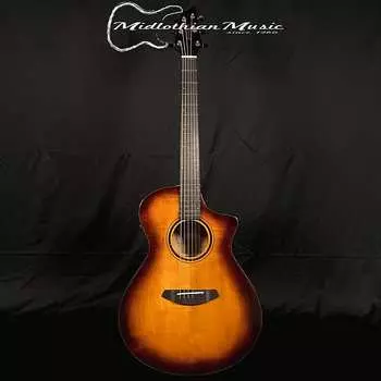 Акустическая гитара Breedlove ECO Pursuit Exotic S Concert CE Acoustic-Electric Guitar - Tiger's Eye Myrtlewood Gloss Finish