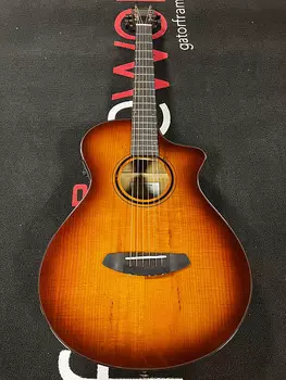 Акустическая гитара Breedlove ECO Pursuit Exotic S Concertina CE Acoustic-Electric Guitar - Tiger's Eye Myrtlewood