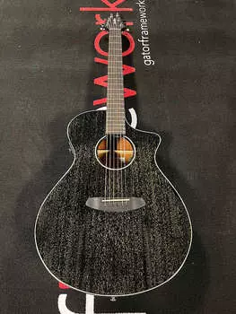 Акустическая гитара Breedlove ECO Rainforest S Concert CE Acoustic-Electric Guitar - African Mahogany - Black Gold