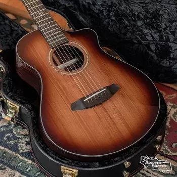 Акустическая гитара Breedlove Premier Companion Edgeburst Redwood/East Indian Rosewood Cutaway Acoustic Guitar w/LR Baggs Pickup #9135