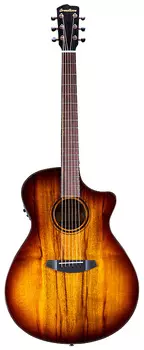 Акустическая гитара Breedlove PSCO42CEMYMY Pursuit Exotic S Concerto CE Acoustic Guitar - Tiger's Eye