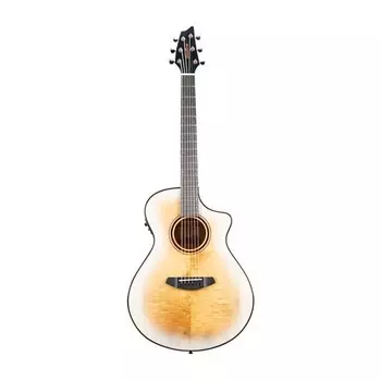 Акустическая гитара Breedlove Pursuit Exotic S Concert 6-String Myrtlewood Wood Top Acoustic Electric Guitar with Slim Neck and Pinless Bridge