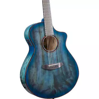 Акустическая гитара Breedlove Pursuit Exotic S Concert Blue Eyes CE Myrtlewood-Myrtlewood