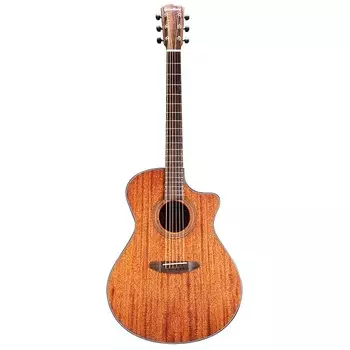 Акустическая гитара Breedlove Wildwood Concerto Satin CE African Mahogany-African Mahogany, Acoustic-Electric